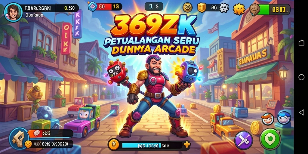 Tampilan gameplay menawan dari 369ZK yang penuh warna.