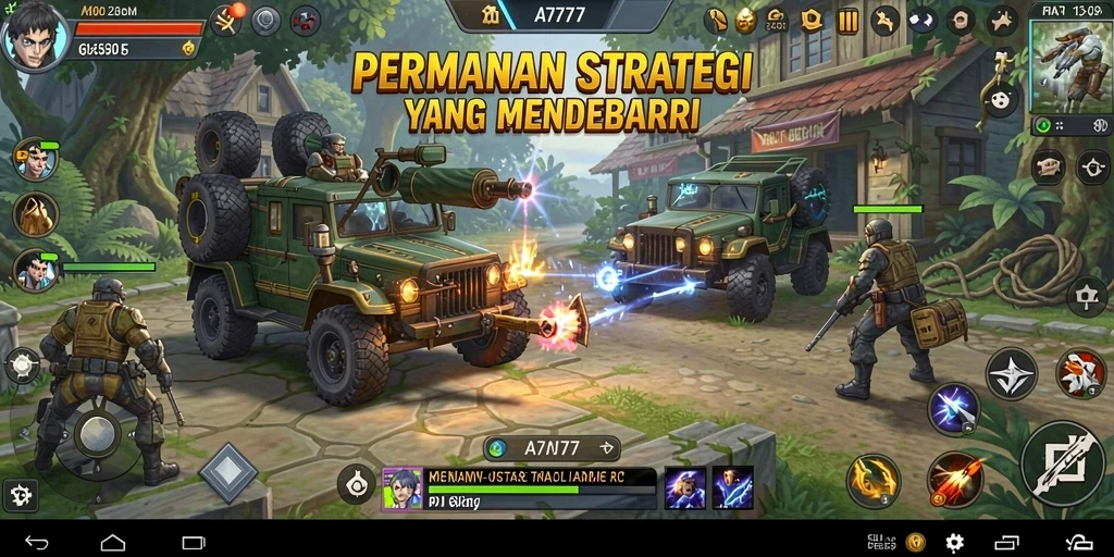Gameplay A7777 yang penuh strategi dan taktik menarik.