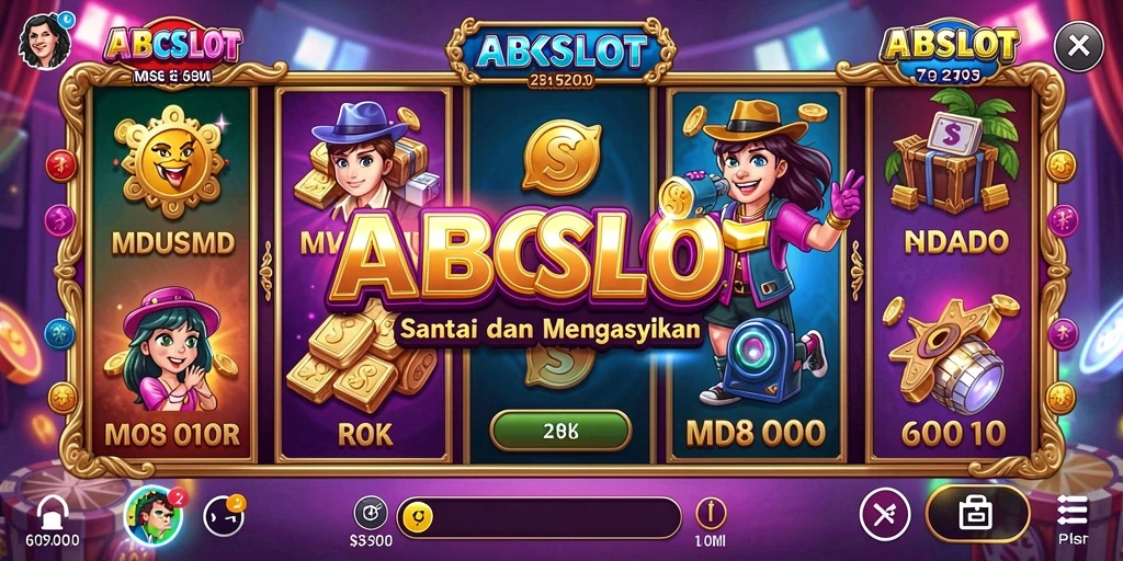 Screenshot gameplay ABCSLOT dengan berbagai tema dan putaran yang menarik.