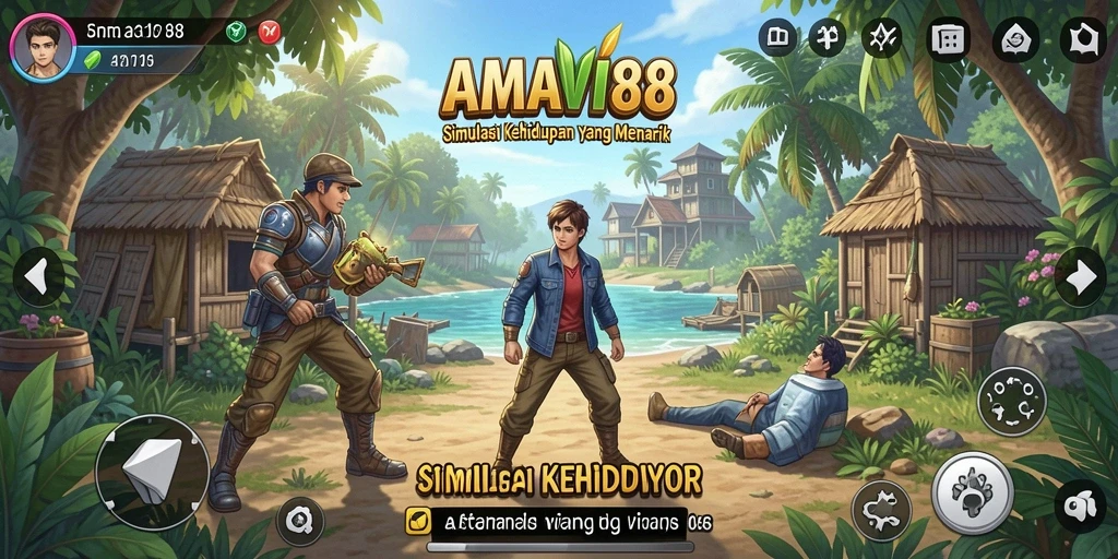 Tampilan gameplay menarik di AMAVI88 dengan interaksi sosial.