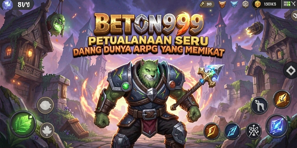 Screenshot menampilkan karakter beraksi dalam pertempuran mendebarkan di BETON999.