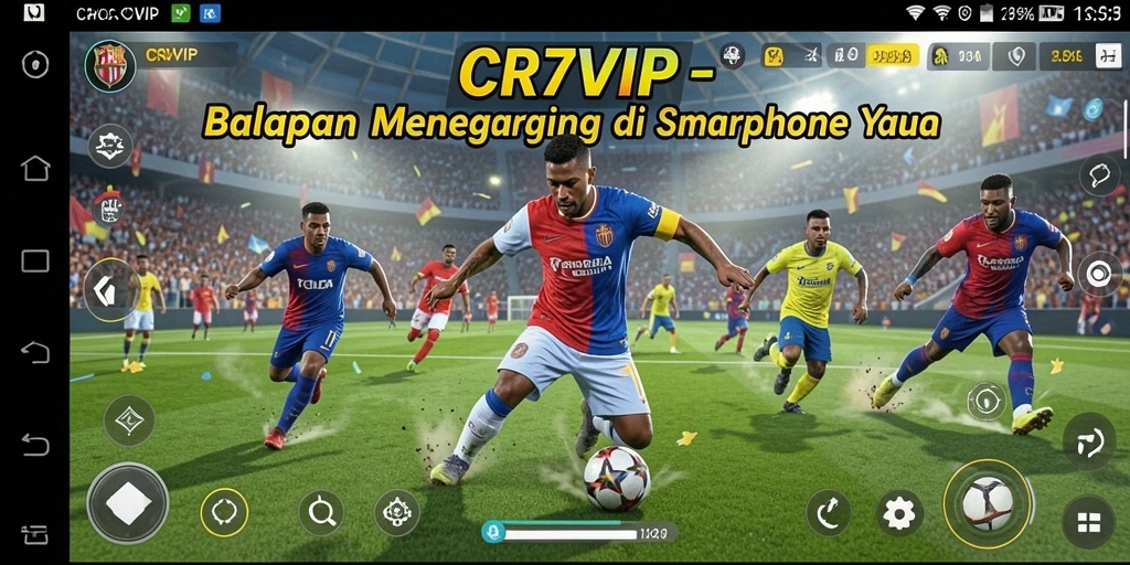 Tampilan seru saat balapan di lintasan CR7VIP.