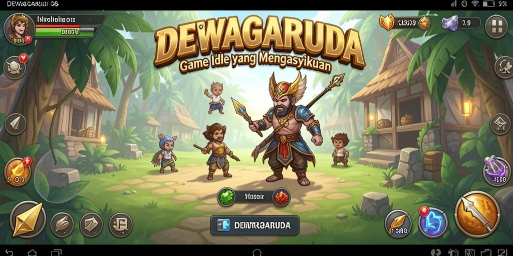Tampilan gameplay DEWAGARUDA yang menyenangkan dan menghibur.