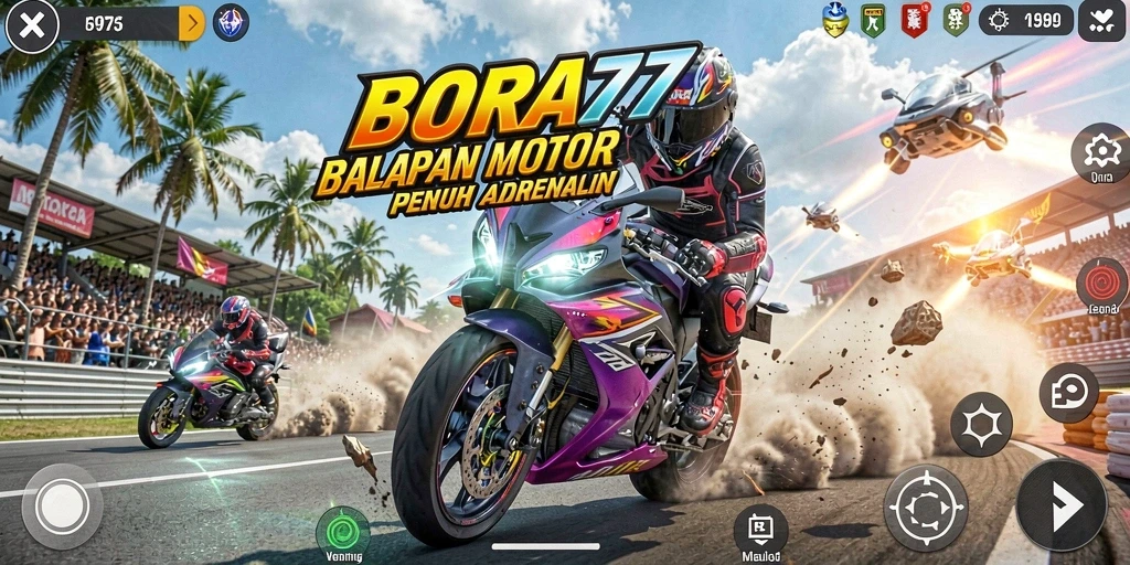 Tampilan gameplay seru dan penuh aksi di DORA77.
