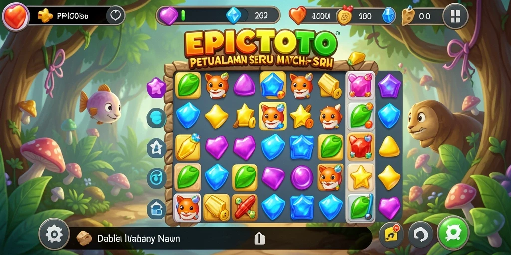 Tampilan gameplay EPICTOTO yang seru dan penuh warna.