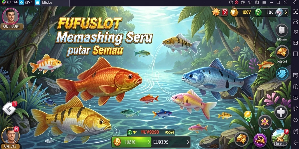 Tampilan gameplay memancing menyenangkan di FUFUSLOT.