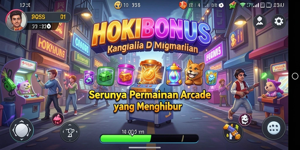 Tangkapan layar permainan HOKIBONUS yang penuh aksi dan seru.
