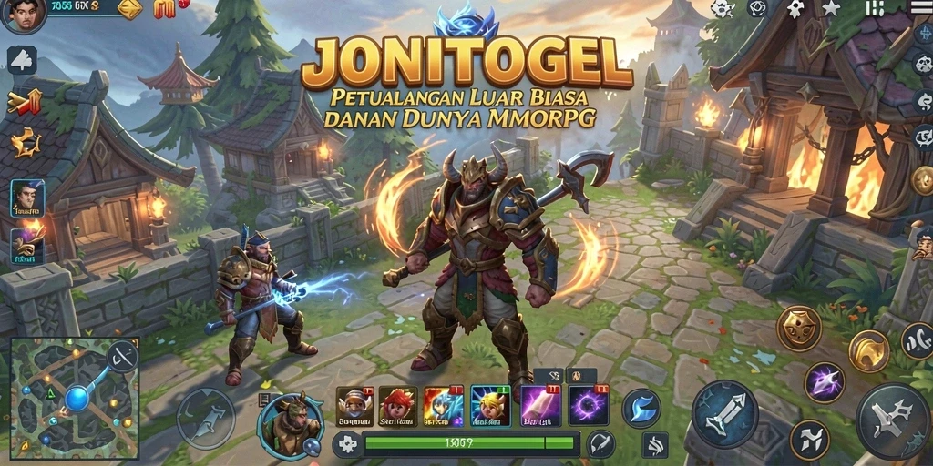 Tampilan screenshot JONITOGEL menampilkan aksi seru dalam petualangan MMORPG.