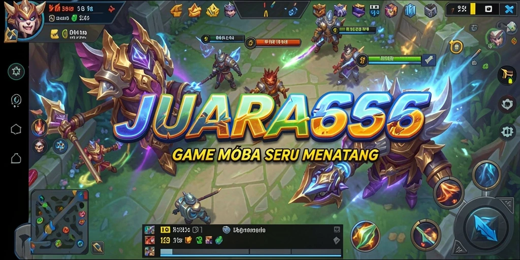 Tangkapan layar gameplay JUARA666 yang menampilkan pertempuran seru.