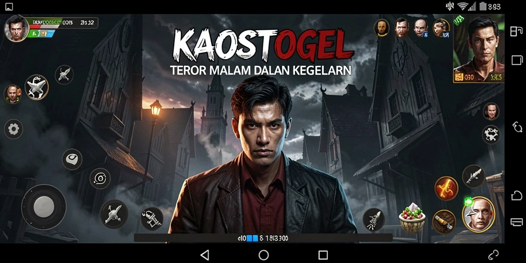 Tangkapan layar menampilkan momen menegangkan dari gameplay KAOSTOGEL.