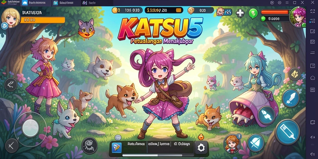 Menampilkan aksi mendebarkan di dunia Anime KATSU5.