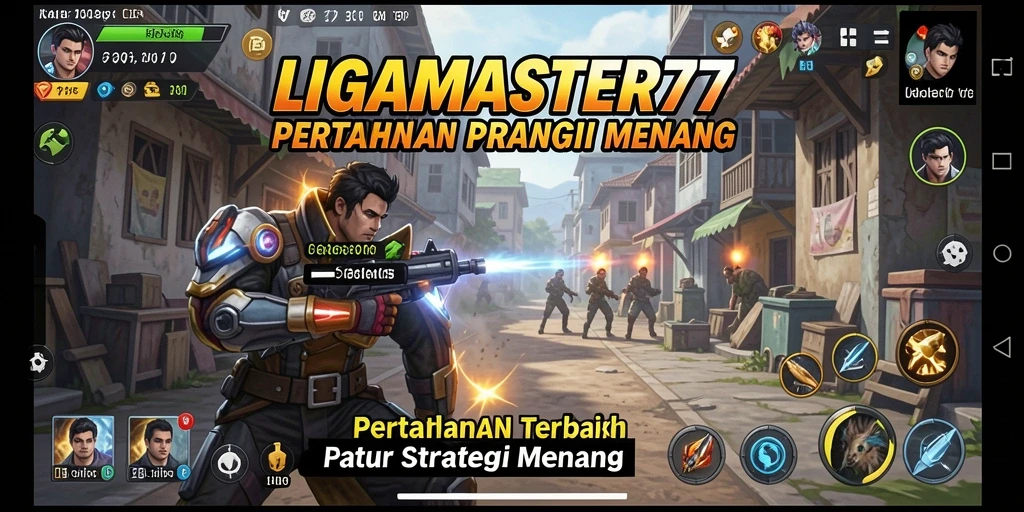Tangkapan layar gameplay LIGAMASTER77 yang menampilkan aksi pertahanan menara yang seru.