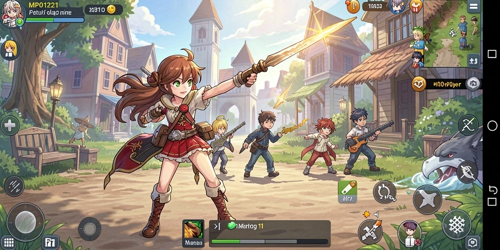 Tampilan mendebarkan dari gameplay MPO1221 dengan karakter anime favorit.