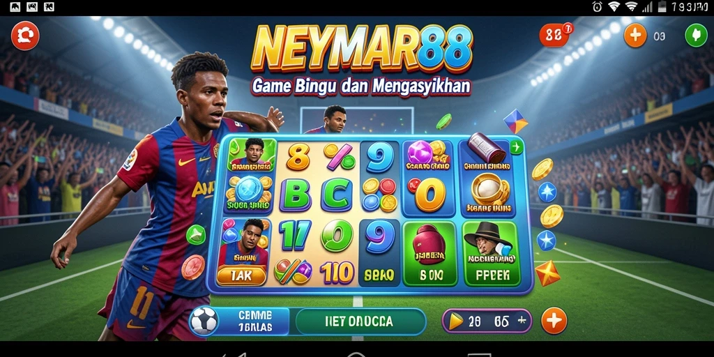 Tampilan seru gameplay Bingo di NEYMAR88 dengan pemain aktif.