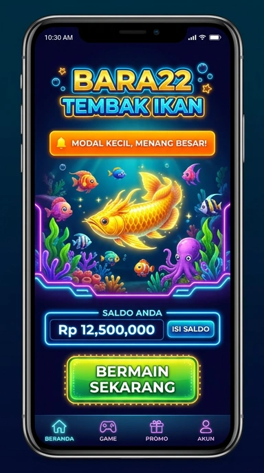 Tampilan antarmuka bara22 saat menelusuri aplikasi.